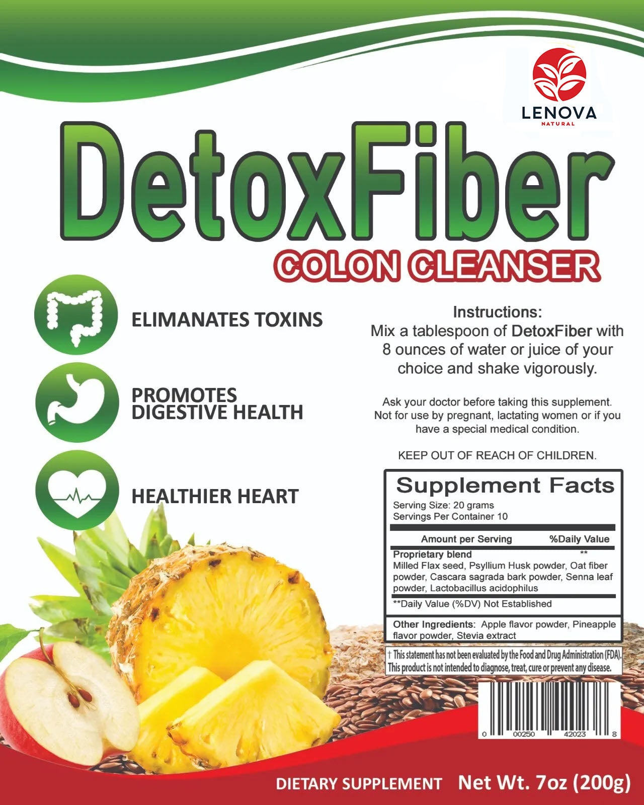 Detox Fiber Colon Cleanser 200g